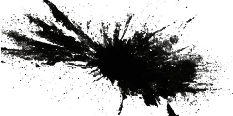 Paint stains black blotch background. Grunge Design Element. Brush Strokes. Vector illustration
