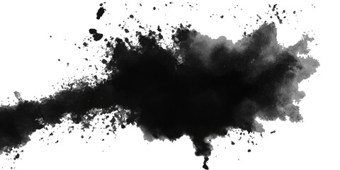 Paint stains black blotch background. Grunge Design Element. Brush Strokes. Vector illustration
