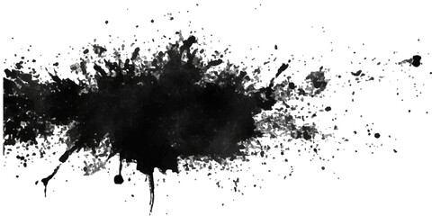 Paint stains black blotch background. Grunge Design Element. Brush Strokes. Vector illustration
