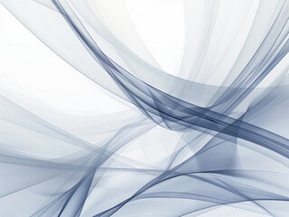 Abstract Blue Waves, Dynamic Flowing Lines, Modern Artistic Background