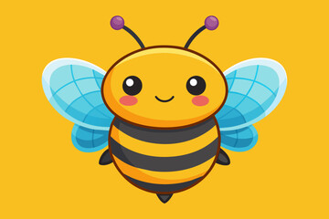 Cute bee vector 