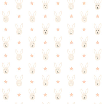 Happy Easter seamless pattern. Vector illustration for card, banner, invitation, social media post, poster, mobile apps, advertising.