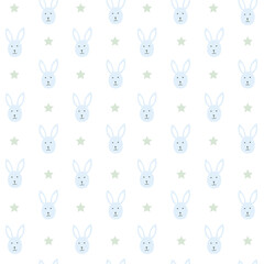 Happy Easter seamless pattern. Vector illustration for card, banner, invitation, social media post, poster, mobile apps, advertising.