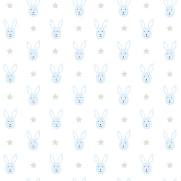 Happy Easter seamless pattern. Vector illustration for card, banner, invitation, social media post, poster, mobile apps, advertising.