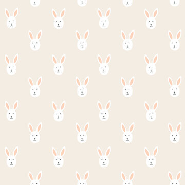 Happy Easter seamless pattern. Vector illustration for card, banner, invitation, social media post, poster, mobile apps, advertising.