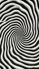 Black and white spiral pattern design