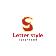 initial letter S logo type with design for company and business logo