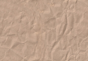 Seamless battered kraft paper texture. Grunge rough natural page.