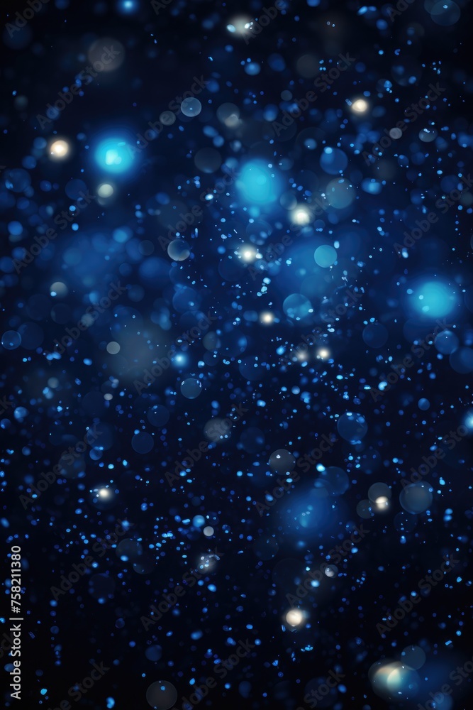 Poster dark blue background with small white dots, suitable for various design projects