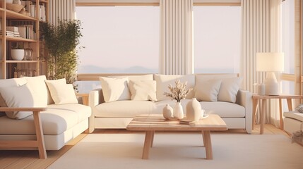 Modern house interior details. Simple cozy beige.

