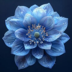 Sacred Lotus Mandala Flower - transcendence, geometry, mindfulness - obrazy, fototapety, plakaty