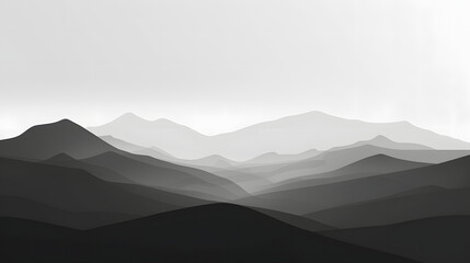 minimalist monochrome landscape wallpaper