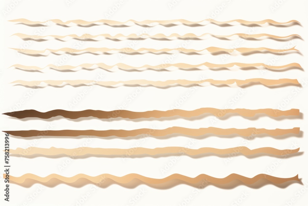 Aufkleber A set of abstract wavy lines on a white background. Suitable for graphic design projects