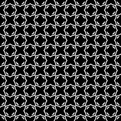 Black and white seamless abstract pattern. Background and backdrop. Grayscale ornamental design.