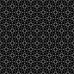 Black and white seamless abstract pattern. Background and backdrop. Grayscale ornamental design.