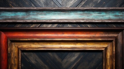 Detailed close up of a wooden frame. Perfect for backgrounds or design elements