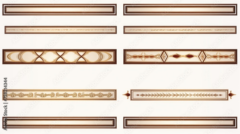 Poster Collection of decorative elements for design projects. Great for adding flair to various creative works