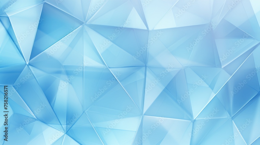 Aufkleber Abstract background with blue and white triangles, suitable for various design projects