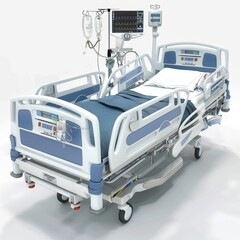 Hospital Bed With Monitor