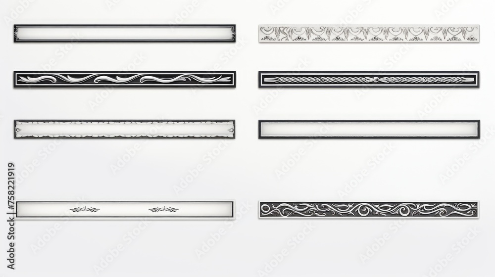 Poster assorted decorative trimmings for various projects