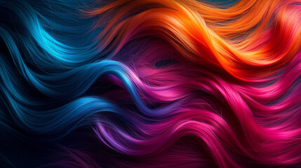 Colorful hair background