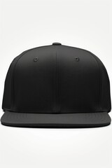 Simple black baseball cap on a white background. Suitable for product display