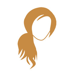 beautiful hair style,vector