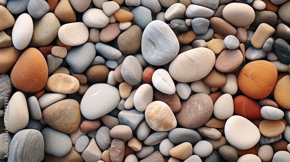 Poster detailed view of a cluster of rocks, suitable for geology or nature themes