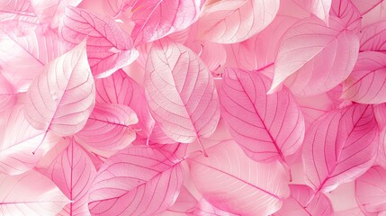 Delicate pink leaf skeleton texture background ideal for creative design projects.