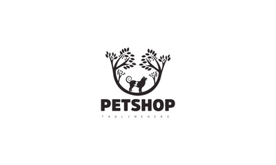 Dynamic logo showcasing the joy of pet adoption, with diverse and lovable animals.