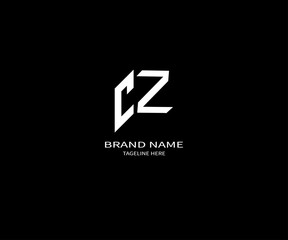 CZ letter logo Design. Unique attractive creative modern initial CZ initial based letter icon logo - obrazy, fototapety, plakaty