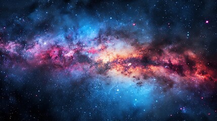 Cosmic Majesty: An Expansive Shot of the Cosmos Portraying the Vastness of Space.
 - Powered by Adobe