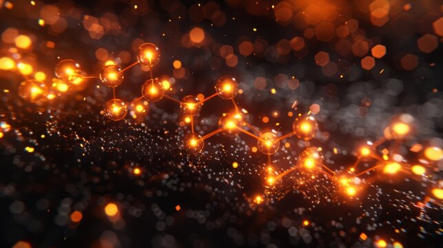  a close up of an orange and black background with a bunch of orange and yellow lights in the middle of it.