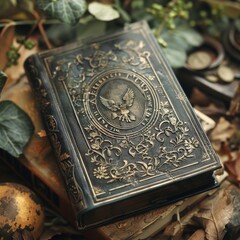 An investment grimoire containing the secrets to unlocking unlimited wealth, each page a gateway to a new dimension of finance.