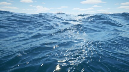 Fototapeta premium Sea water surface cut out, 8k, photorealistic.