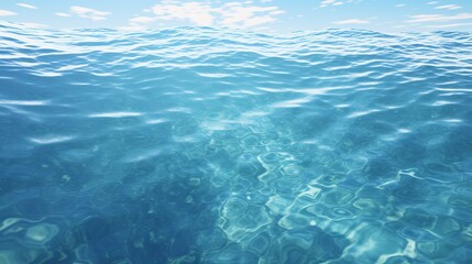 Fototapeta na wymiar Sea water surface cut out, 8k, photorealistic.