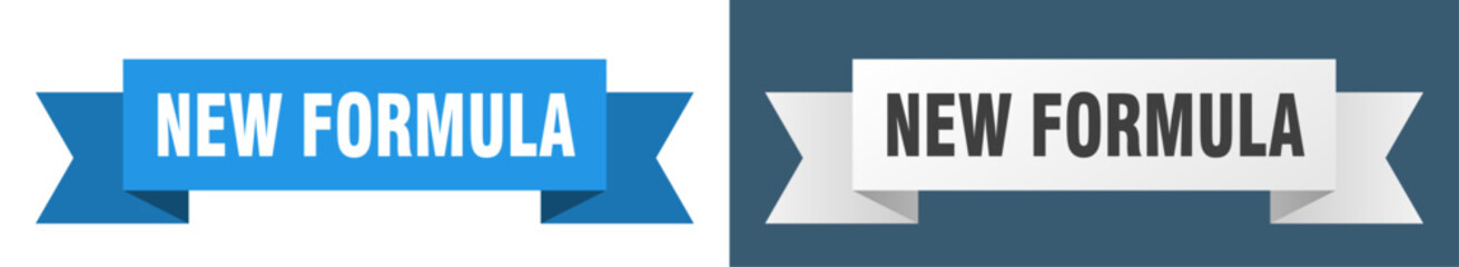 new formula ribbon. new formula isolated paper sign. banner