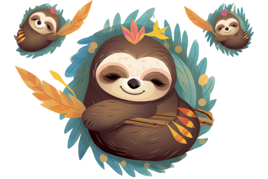 invitation project more adorable wallpaper illustration personal background sloth many
