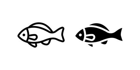 Fish icon. for mobile concept and web design. vector illustration