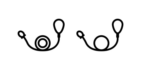 Leash icon. Dog lead sign. for mobile concept and web design. vector illustration