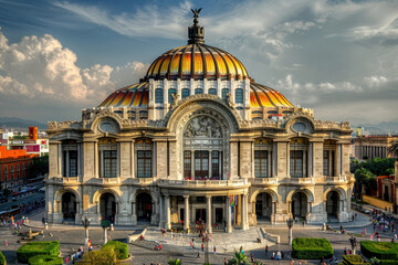 Fototapeta na wymiar Majestic landmark in Mexico