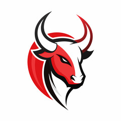 Minimalistic Style Stylized Bull Logo