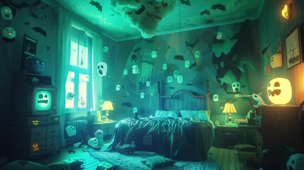 Creepy nightmares and scary bedtime stories come to life, 3D cartoon animation