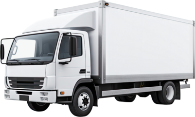 truck isolated on white