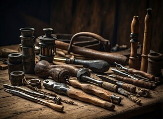 the tools that a craftsman uses will make money - obrazy, fototapety, plakaty