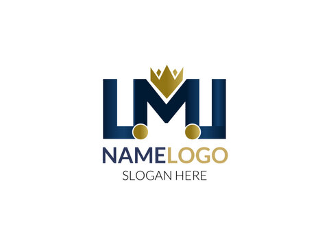 Letter LML Logo. LM, ML Letter Design Vector. L logo, M logo