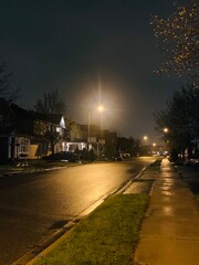 Night view of street 