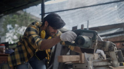 carpenter working in the workplace
