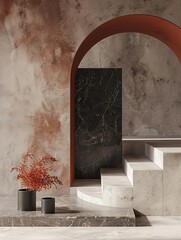 3D render podiumAppreciate the versatility of limestone