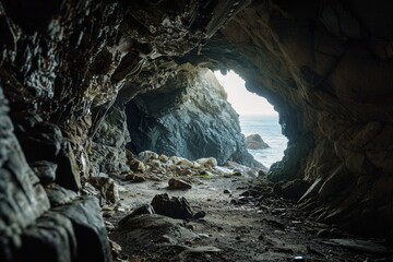 A mysterious underground world decorated with stunning mineral formations and whispers of ancient tales.